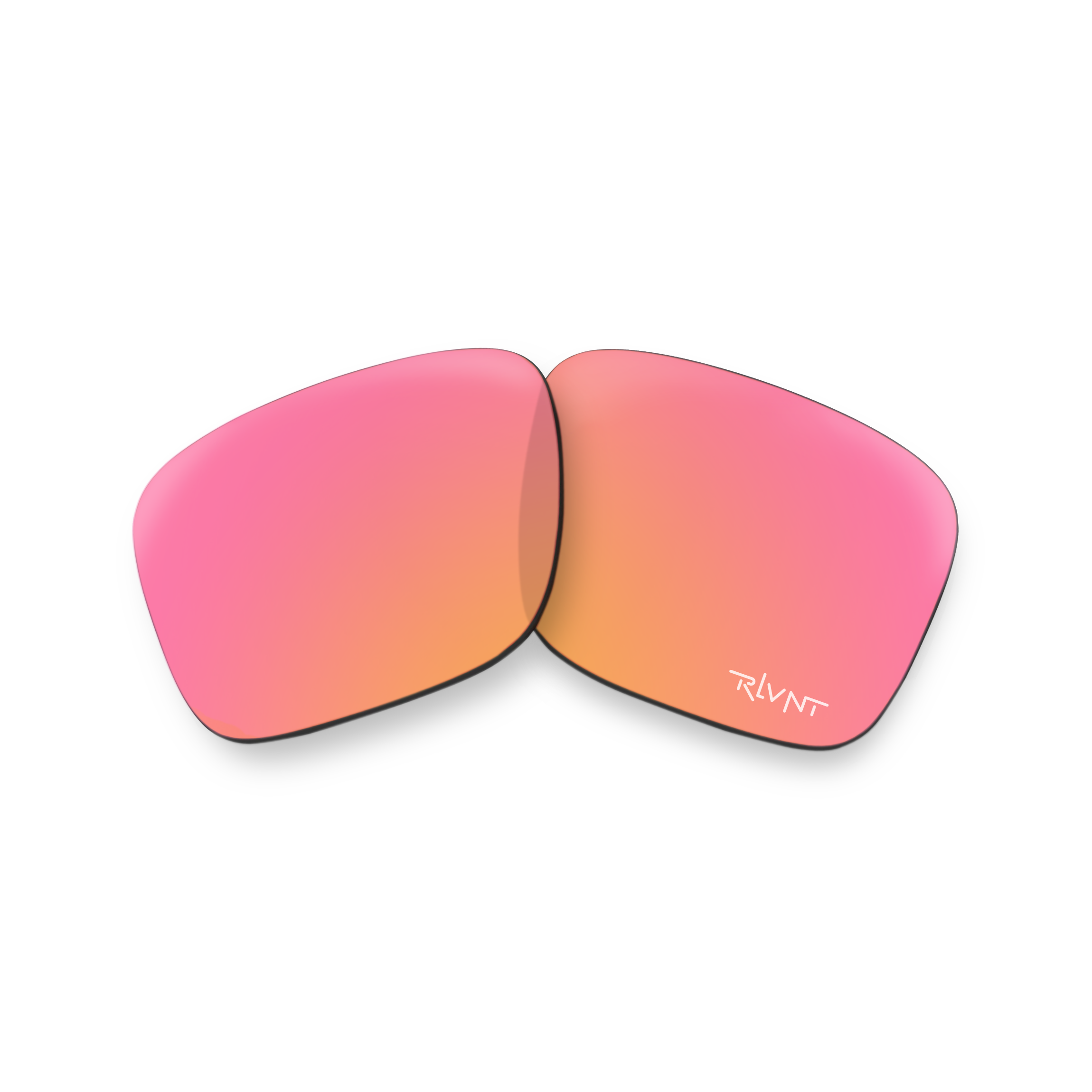 RLVNT rose gold mirror lens sunglasses close up